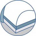 Трехслойная ортопедическая подушка с эффектом памяти ОП-03 (арт. J2503)
