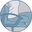 Ортопедическая подушка полувалик с эффектом памяти ОП-10 (арт.J2510)