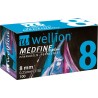 Голки для шприц-ручок Wellion MEDFINE plus одноразові стерильні, універсальні, 31G (0,25 х 8 мм), 100 штук