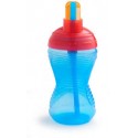 Пляшка непроливна "Flip Straw" (Mighty Grip) 296мл. кол. блакитний