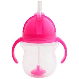 Пляшка непроливна "Tip & Sip", 207мл.(рожева)
