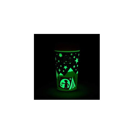 Пляшка непроливна "Miracle 360 Glow" 266мл.(жовта)