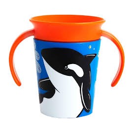 Чашка непроливна "Miracle 360 Deco" (Косатка), 177мл.