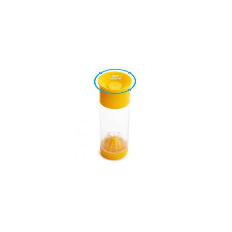 Чашка непроливна "Miracle 360 Fruit Infuser Cup", 591 мл (жовта)