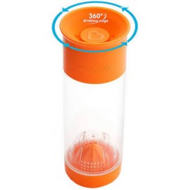 Чашка непроливна "Miracle 360 Fruit Infuser Cup", 591 мл (помаранчева)
