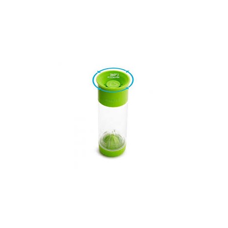 Чашка непроливна "Miracle 360 Fruit Infuser Cup", 591 мл (зелена)