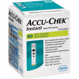 Тест-смужки Акку-Чек Інстант (Accu-Chek Instant), 50 шт.