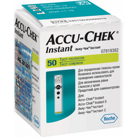 Тест-полоски Accu-Chek Інстант, 50 штук