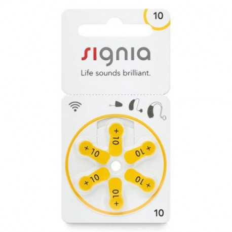 БАТАРЕЙКИ ДЛЯ СЛУХОВЫХ АППАРАТОВ SIGNIA 10