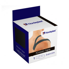 Кінезіо тейп Nordeplast 5 см х 5 м Чорний