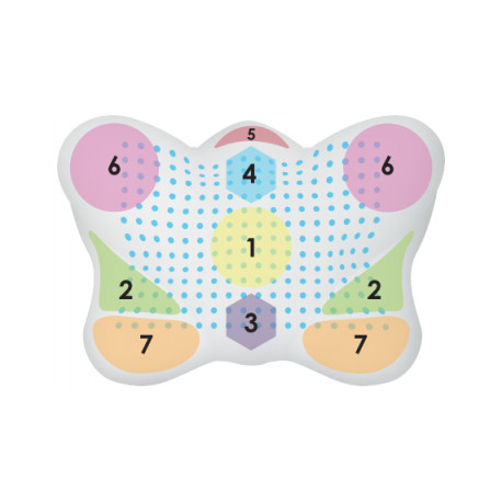 Ортопедична подушка з ефектом пам'яті м'яка Olvi "Butterfly Soft" 59х39х14см J2539S