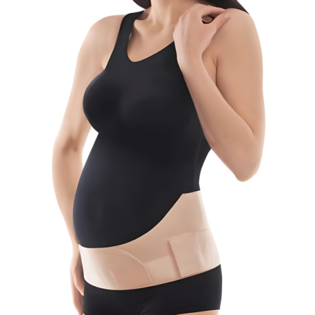 Бандаж до- та післяпологовий з ребрами жорсткості Toros-Group, Тип 114 (білий), р.1