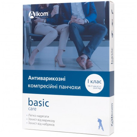 Панчохи антиварикозні basic care, клас компресії І