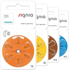Батарейки Signia 312 для слухового аппарата 6 шт