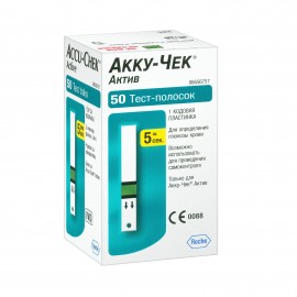 Тест-смужки Акку-Чек Актив (Accu-Check Active), 50 шт.