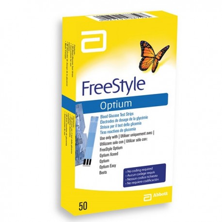 Тест-полоски FreeStyle Optium (ФриСтайл Оптиум), 50 шт.