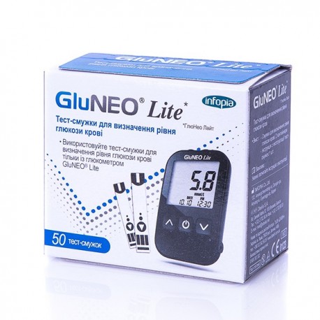 Тест-полоски GluNeo Lite (ГлюНео Лайт), 50 шт.