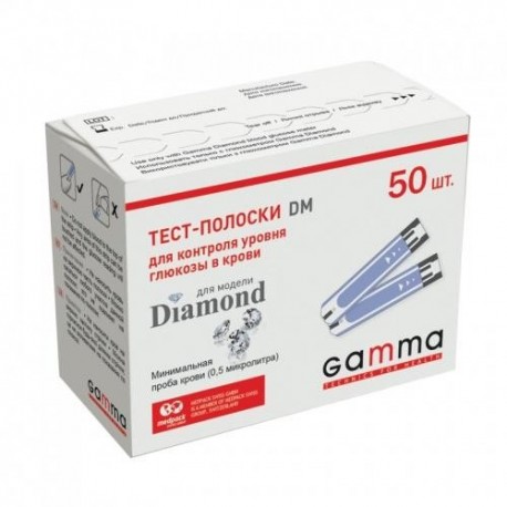 Тест-полоски Gamma DM, 50 шт.