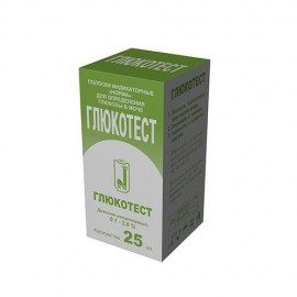 Тест-смужки Норма Глюкотест №25 для визначення вмісту глюкози в сечі